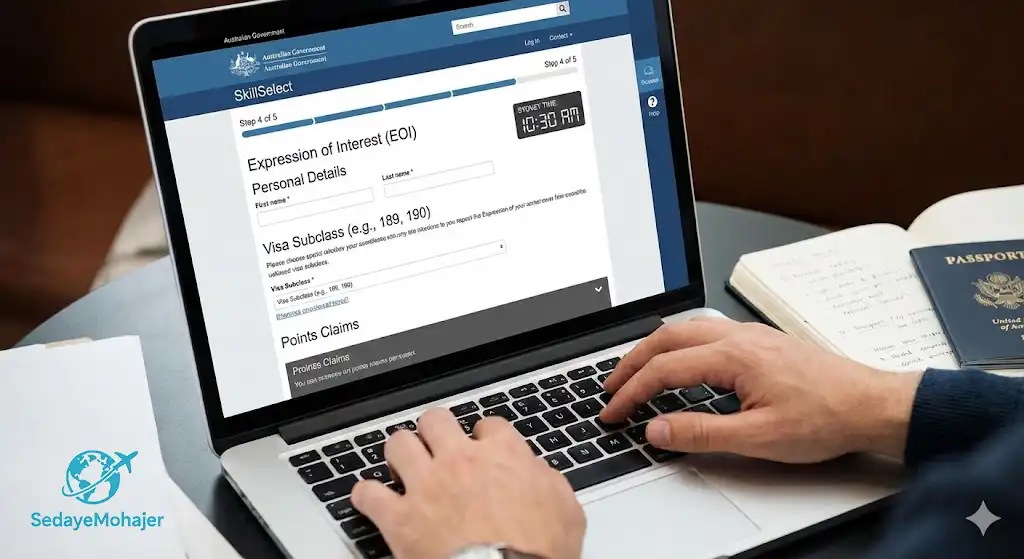 ثبت فرم ابراز علاقه (EOI)، صدای مهاجر