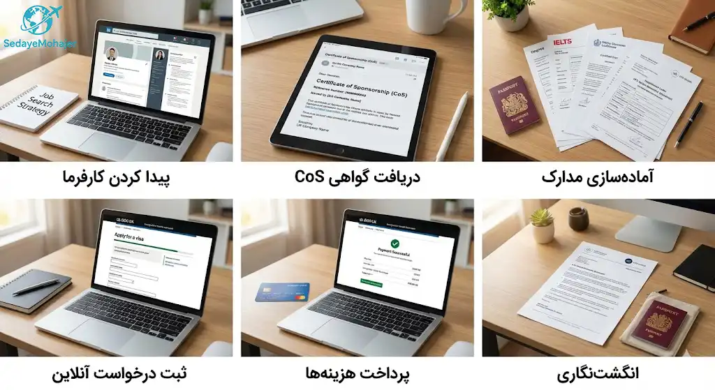 مراحل گام به گام درخواست ویزا، صدای مهاجر