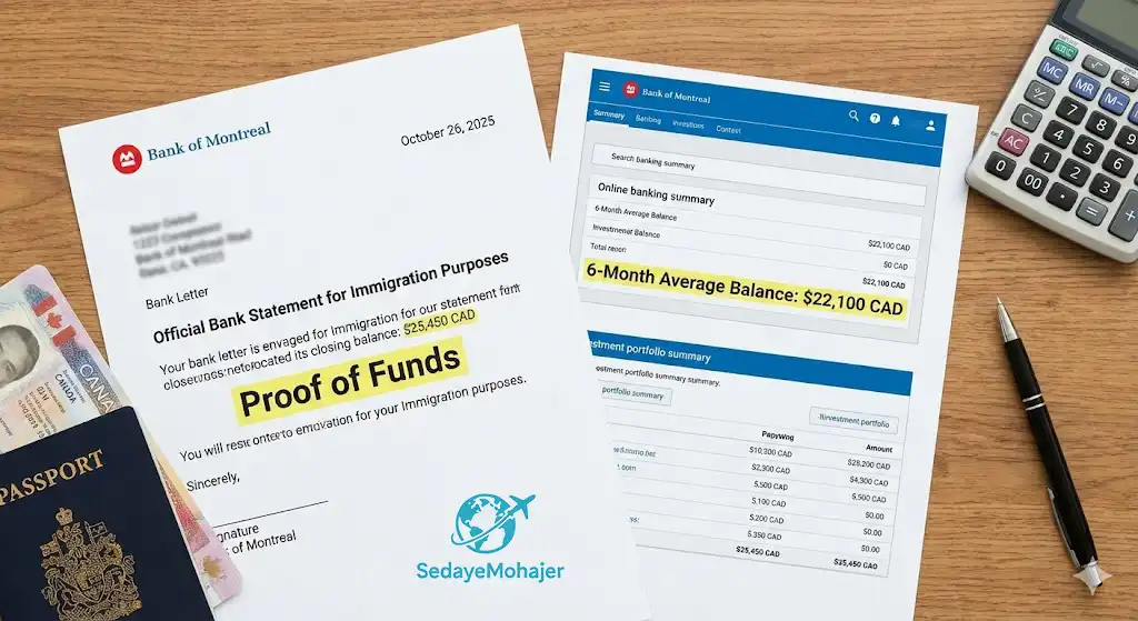 مدارک تمکن مالی (Proof of Funds)، صدای مهاجر