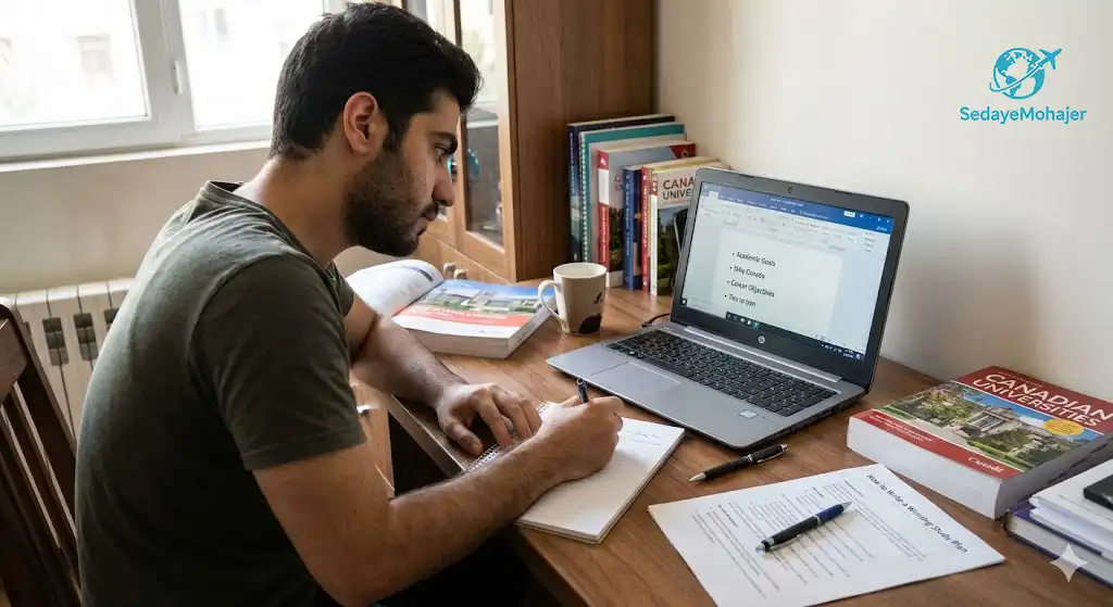 نوشتن استادی پلن (Study Plan) حرفه‌ای، صدای مهاجر
