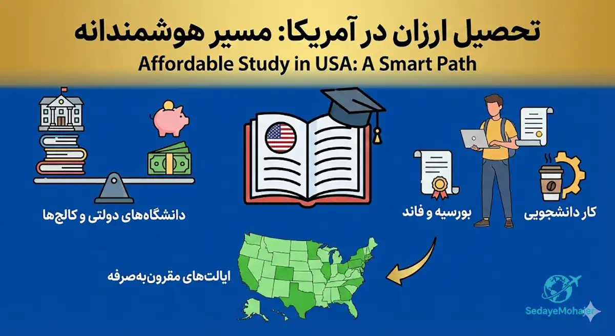 راهنمای کامل مهاجرت تحصیلی به آمریکا با کمترین هزینه (آپدیت ۲۰۲۴)، صدای مهاجر
